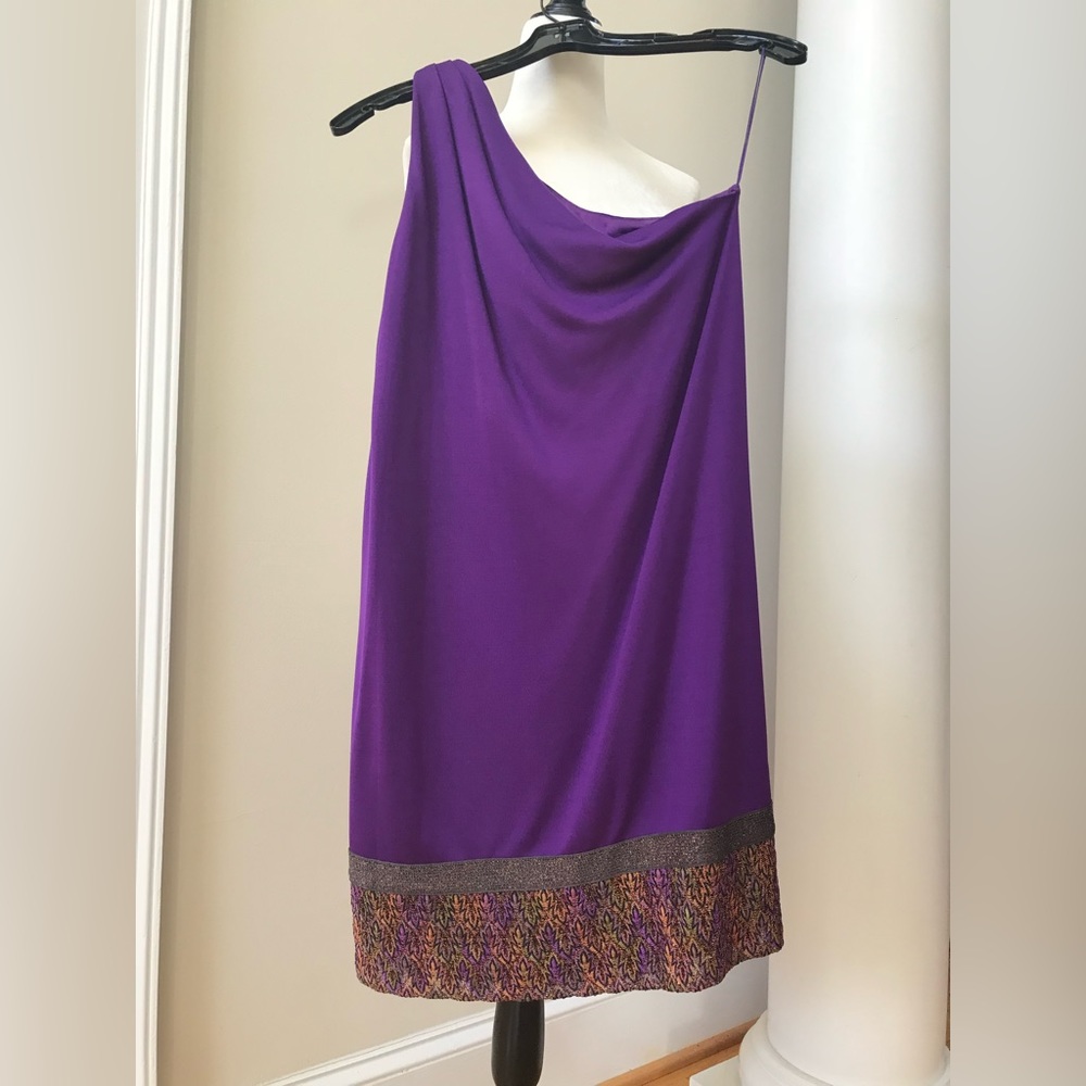Missoni cocktail one shoulder dress new